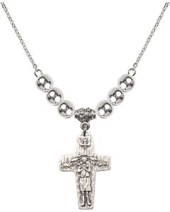 N32 Birthstone Necklace 0569 - Papal Crucifix