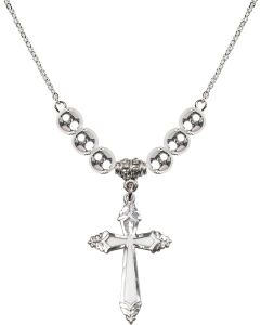 N32 Birthstone Necklace 0665Y - Cross