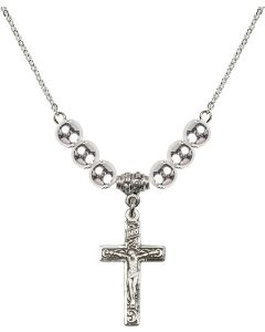 N32 Birthstone Necklace 0673 - Crucifix