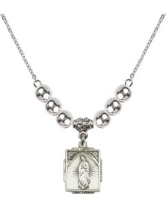N32 Birthstone Necklace 0804F - O/L of Guadalupe