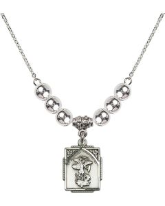 N32 Birthstone Necklace 0804R - St. Michael the Archangel
