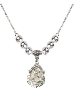 N32 Birthstone Necklace 0822I - Infant of Prague