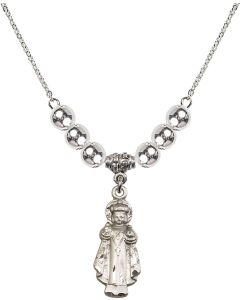 N32 Birthstone Necklace 0824 - Infant of Prague