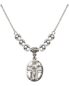 N32 Birthstone Necklace 0878 - Crucifix
