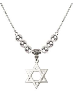 N32 Birthstone Necklace 1210 - Star of David