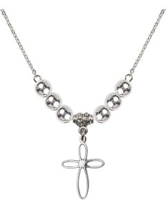 N32 Birthstone Necklace 1707 - Loop Cross