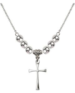 N32 Birthstone Necklace 1870 - Maltese Cross