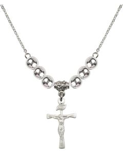 N32 Birthstone Necklace 2137 - Maltese Crucifix