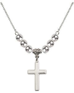 N32 Birthstone Necklace 2195 - Cross