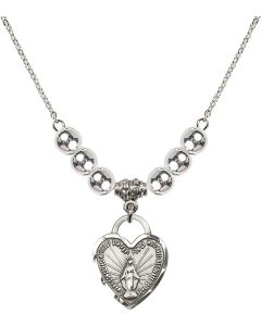 N32 Birthstone Necklace 3201 - Miraculous Heart