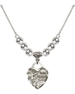 N32 Birthstone Necklace 3203 - St. Michael the Archangel
