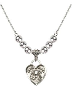 N32 Birthstone Necklace 3204 - Communion Heart