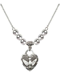 N32 Birthstone Necklace 3205 - Confirmation Heart