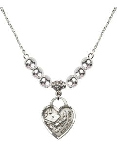 N32 Birthstone Necklace 3206 - Graduation Heart