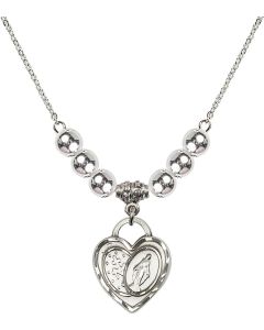 N32 Birthstone Necklace 3212 - Miraculous Heart