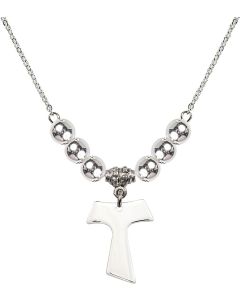 N32 Birthstone Necklace 3948 - Tau Cross