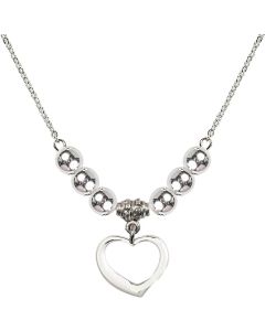 N32 Birthstone Necklace 4208 - Heart