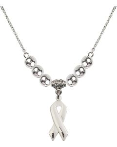N32 Birthstone Necklace 5150 - Cancer Awareness