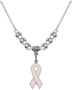 N32 Birthstone Necklace 5151PK - Cancer Awareness