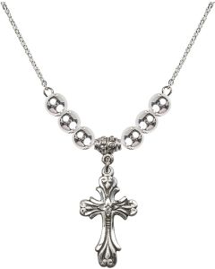N32 Birthstone Necklace 5419 - Cross
