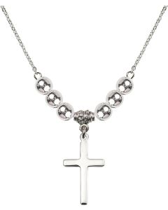 N32 Birthstone Necklace 5670 - Cross