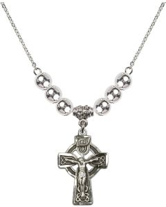 N32 Birthstone Necklace 5684 - Celtic Crucifix