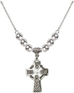 N32 Birthstone Necklace 5689 - Celtic Cross