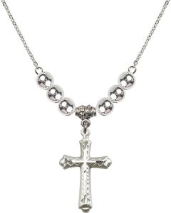 N32 Birthstone Necklace 6007 - Cross