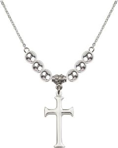 N32 Birthstone Necklace 6008 - Cross