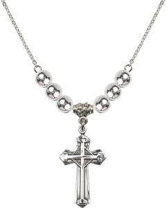 N32 Birthstone Necklace 6012 - Cross