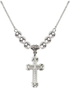 N32 Birthstone Necklace 6039 - Cross