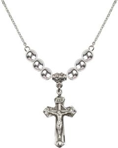 N32 Birthstone Necklace 6092 - Crucifix