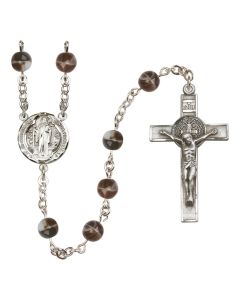 Saint Benedict R0092#1 7mm Rosary Available in 2 colors