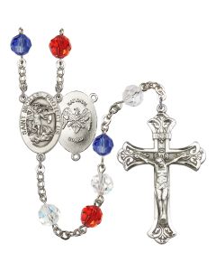 Saint Michael the Archangel R0870-4123R-5 8mm Rosary