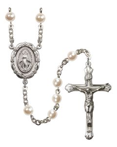 Miraculous R0905#1 6mm Rosary Plated