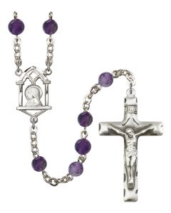 Madonna R0936AM 6mm Rosary Amethyst