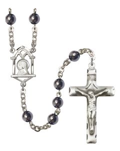 Madonna R0936HE 6mm Rosary Hematite