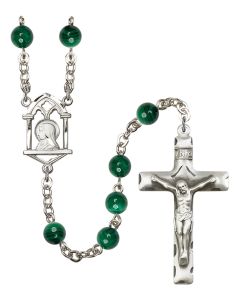 Madonna R0936MA 6mm Rosary Malacite