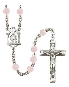 Madonna R0936PK 6mm Rosary Pink