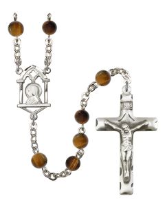Madonna R0936TE 6mm Rosary Tiger Eye