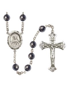 Scapular R0938HE 8mm Rosary Hematite