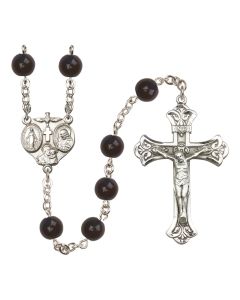 3-Way R0938 8mm Rosary Black Onyx