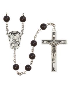 Scapular R0938#1 8mm Rosary Black Onyx
