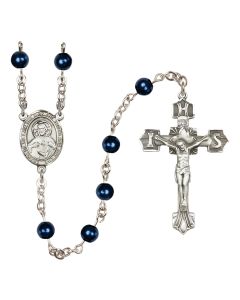Scapular R5816BL#1 6mm Rosary Blue