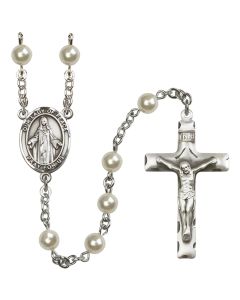Our Lady of Peace R5816CR 6mm Rosary Cream Rose