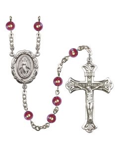 St. Michael R5816RE 6mm Rosary Red