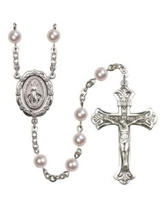 St. Teresa R5816RO 6mm Rosary Rose