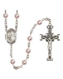St. Teresa R5816RO 6mm Rosary Rose