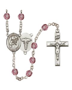 Saint Agatha / Nurse R6000-8003--9 6mm Rosary Available in 12 colors