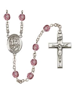 Saint George R6000-8040 6mm Rosary Available in 12 colors